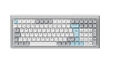 Teclado Mec&acirc;nico Ducky Cushion 98 Tri-Mode Silent Linear 96% Prata (PT) image number null