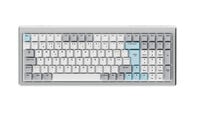 Teclado Mec&acirc;nico Ducky Cushion 98 Tri-Mode Silent Linear 96% Prata (PT)