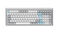 Teclado Mec&acirc;nico Ducky Cushion 98 Tri-Mode Silent Linear 96% Prata (PT)