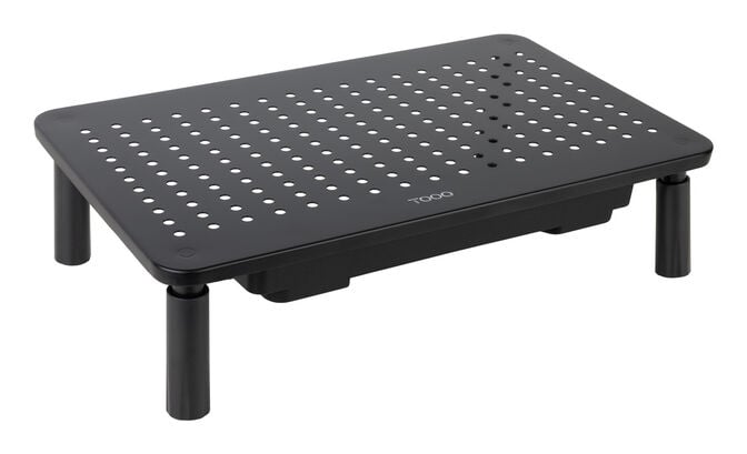 Base Para Monitor C/ Gaveta Tooq Max. 20Kg Preto image number 0