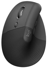 Rato Laser Logitech Lift Vertical Ergon&oacute;mico Wireless 4000DPI Graphite M&atilde;o Esquerda