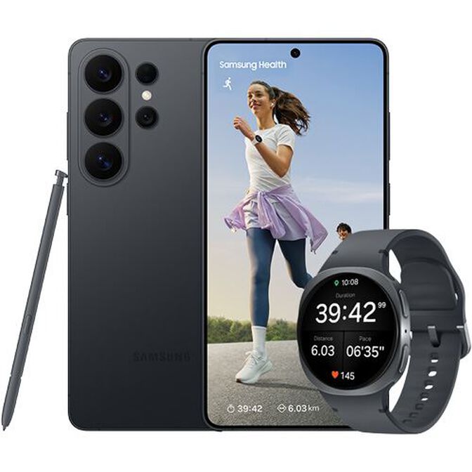 Pack Samsung Galaxy S26 Ultra 6.9" (12 / 512GB) 120Hz Preto + Samsung Galaxy Watch 8 44mm BT Grafite image number 1