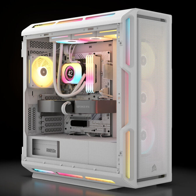 Fonte Modular Corsair RMe Series RM850e 850W 80 Plus Cybenetics Gold ATX3.1 - PCIe 5.1 Branca image number 12