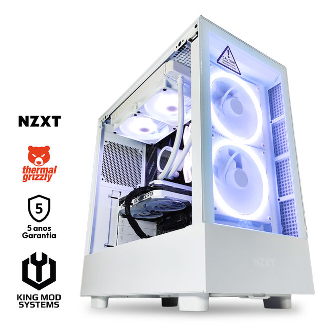Computador King Mod Limited-PC NZXT Intel i5 14600KF 32GB DDR5 1TB RTX 4060 WiFi W11 Bonus
