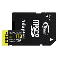 Cart&atilde;o Team Group PRO+ MicroSDXC A2 UHS-I U3 V30 1TB
