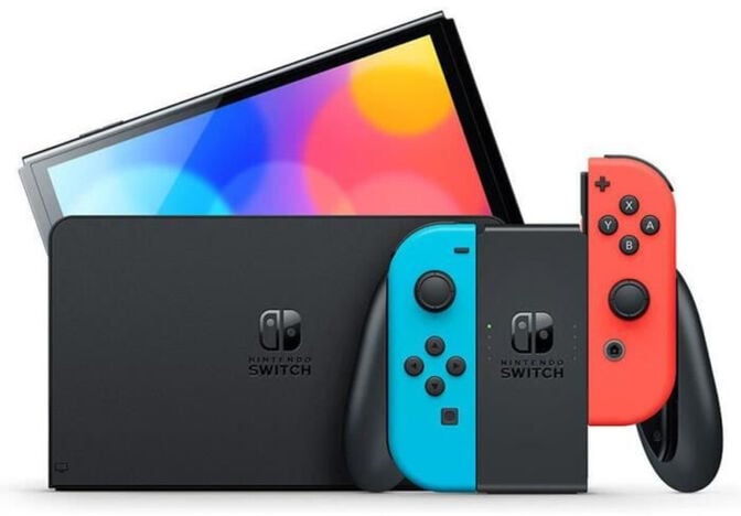 Consola Nintendo Switch OLED Azul N&eacute;on/Vermelho N&eacute;on image number 0