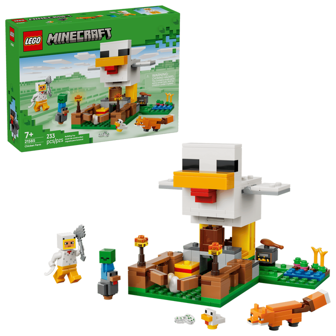 LEGO Minecraft: Quinta da Galinha, 233 Pe&ccedil;as (21585) image number 0
