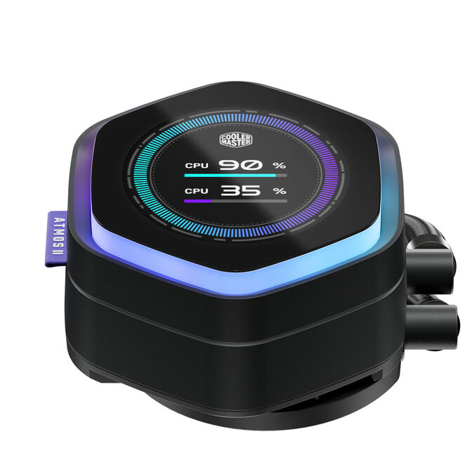 Water Cooler CPU Cooler Master MasterLiquid ATMOS II LCD ARGB 360mm Preto image number 3