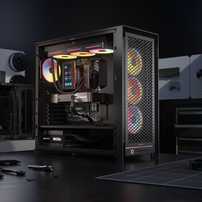 Water Cooler CPU Corsair iCUE LINK TITAN II 360 Ultra LX RGB LCD 360mm Preto image number 5