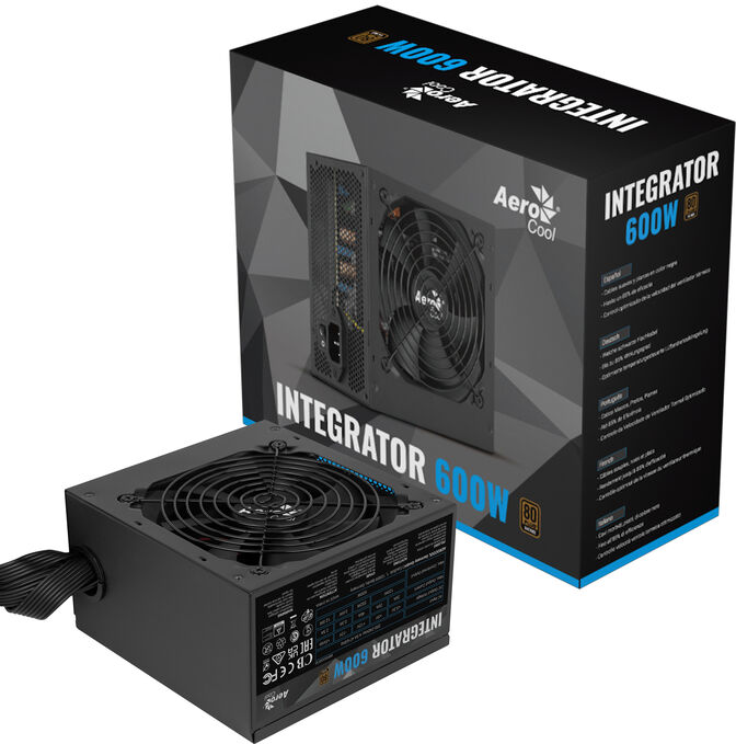 Fonte Aerocool Integrator 600W 80+ Bronze image number 4