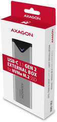 Caixa Externa AXAGON EEM2-UG2 para M.2/NVMe/SSD USB-C 3.2 Gen2 silver image number null