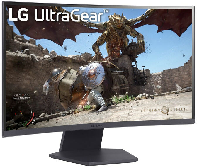 Monitor Curvo Gaming LG UltraGear 27" 27GS60QC VA WQHD 180Hz 1ms FreeSync HDR10 image number 2