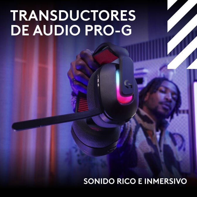 Headset Logitech Astro A20 X Lightspeed Wireless/Bluetooth Preto image number 7