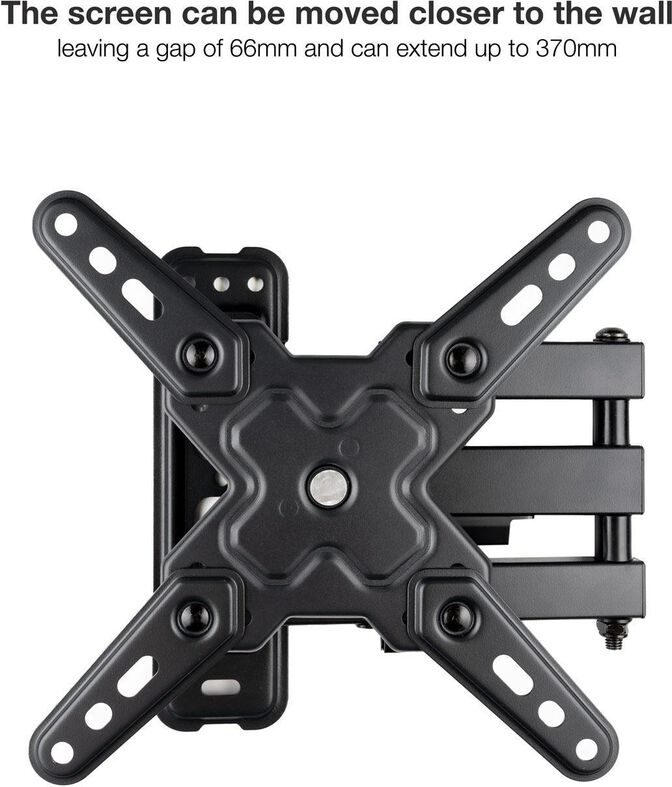 Suporte de Parede Tooq Tilt e Girat&oacute;rio 13" a 43" 66-370 mm Max. 20kg Preto image number 4