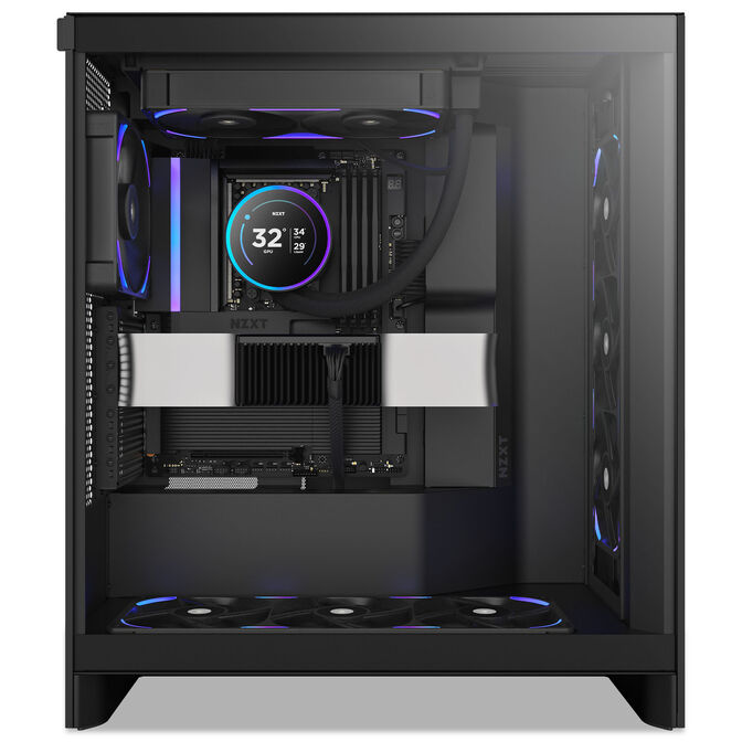 Ventoinha NZXT F240X Perfomance RGB Single-Frame Pretas - Dupla Vento&iacute;nha 120mm (240mm) image number 7