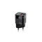 Carregador Tooq USB-C/PD 20W + USB-A/QC 20W Preto