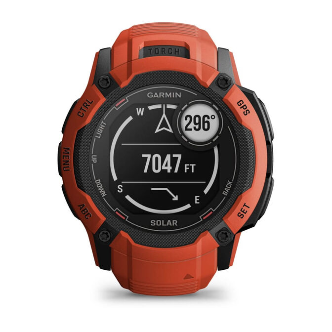Smartwatch Garmin Instinct 2X Solar 50mm Vermelho image number 12
