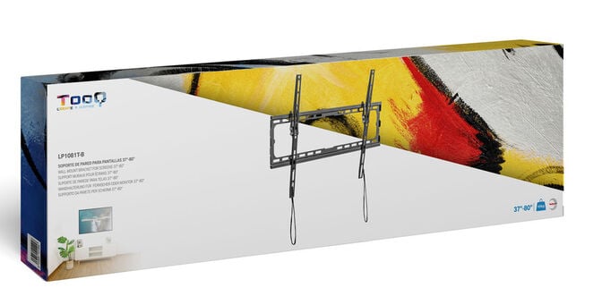 Suporte de Parede Tooq Tilt 37" a 80" Max. 45Kg Preto image number 2