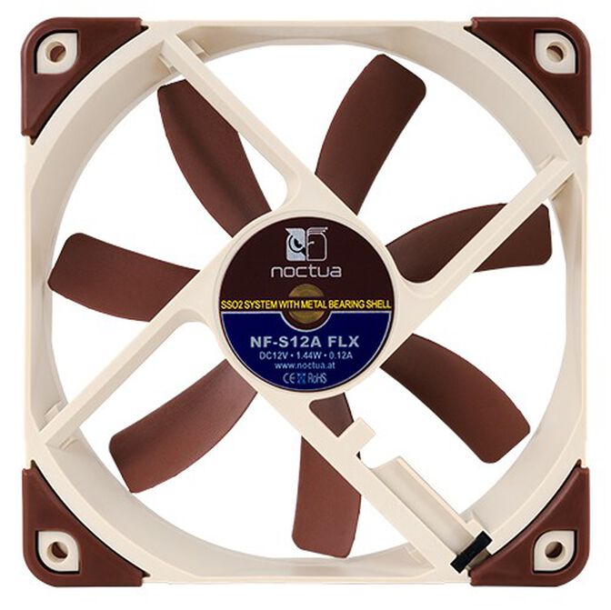 Ventoinha Noctua NF-S12A FLX (1200/900/700rpm) 120mm image number 3