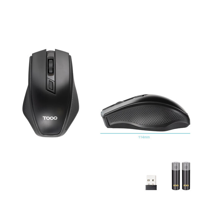 Rato Tooq TQMW-1102-B Wireless 1600DPI Preto image number 2