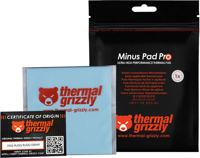Thermal Pad Thermal Grizzly Minus Pad Pro 100 x 100 x 2.0 mm image number 5