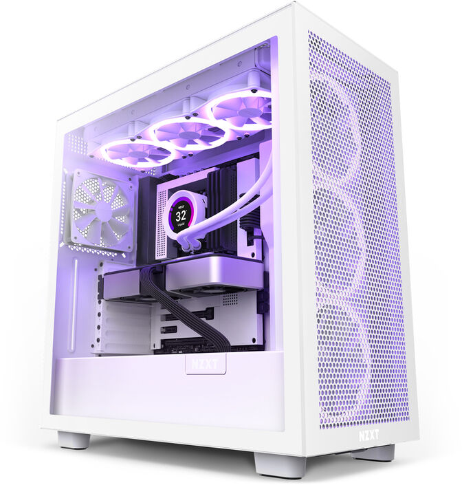 Caixa ATX NZXT H7 Flow Branco Vidro Temperado image number 1