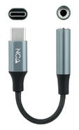 Cabo Conversor de &Aacute;udio Nanocable USB-C/M Jack 3.5/F 11 CM Preto/Cinza image number null