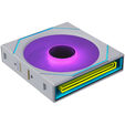 Ventoinha Lian Li UNI FAN SL120 Infinity FLEX Wireless Branco 120mm (Pack 3) image number null