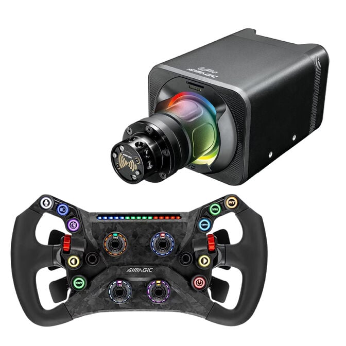 Bundle Simagic Base ALPHA EVO Sport (9nm) + Volante GT Neo c/ Quick Release QR50 image number 0