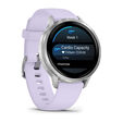 Smartwatch Garmin Venu 4 41mm Prateado/Lil&aacute;s image number null