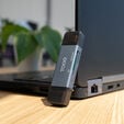 Leitor Cart&otilde;es Tooq USB3.0&nbsp; (USB-C+USB-A), SD/TF, Cinza image number null