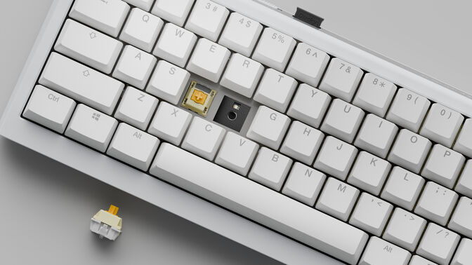 Teclado Mec&acirc;nico Ducky One X Mini Wireless Pure White RGB Ducky Linear Inductive Switch (PT) image number 3