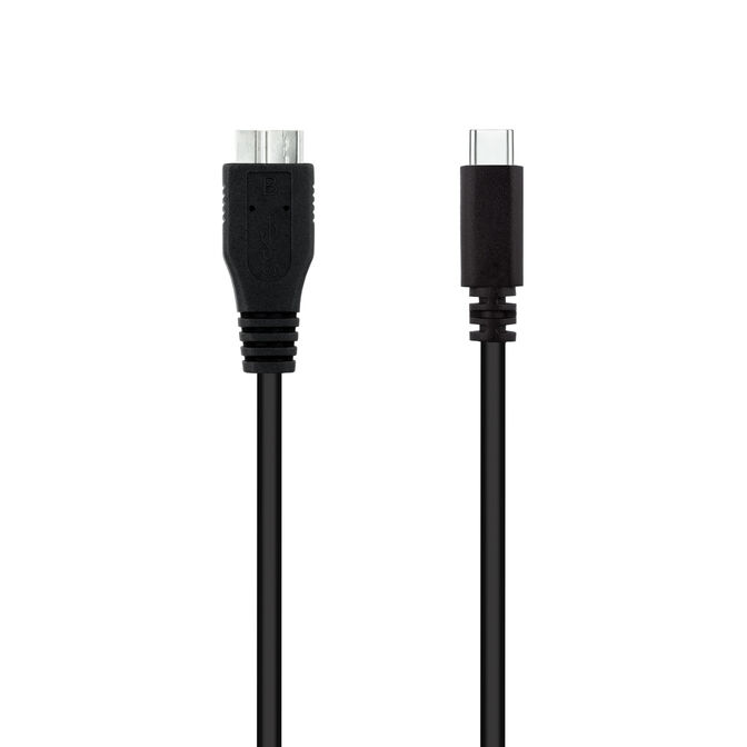 Cabo USB 3.0 Nanocable USB-C/M-Micro USB-B/M 1 M Preto image number 1