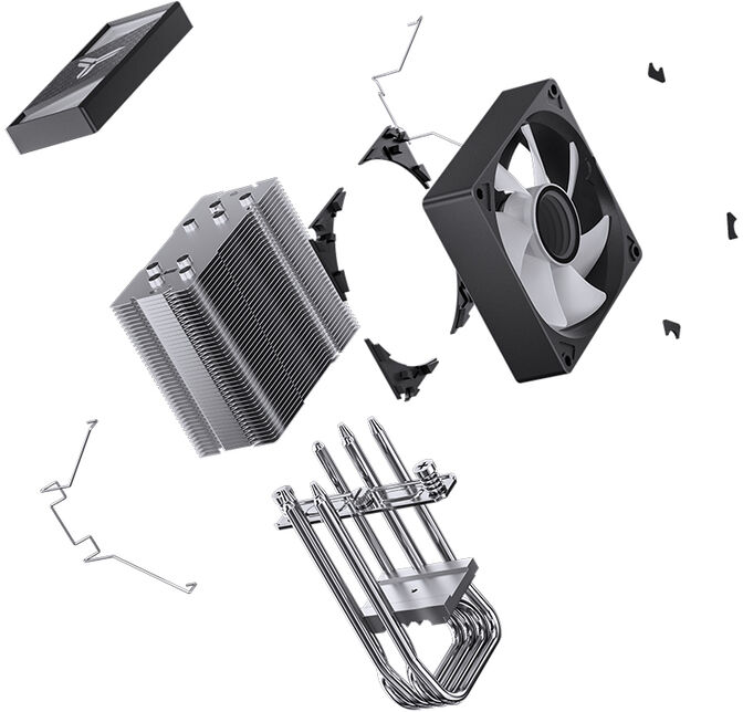 Cooler CPU Jonsbo CR-1400 V2 ARGB Preto - 92mm image number 6