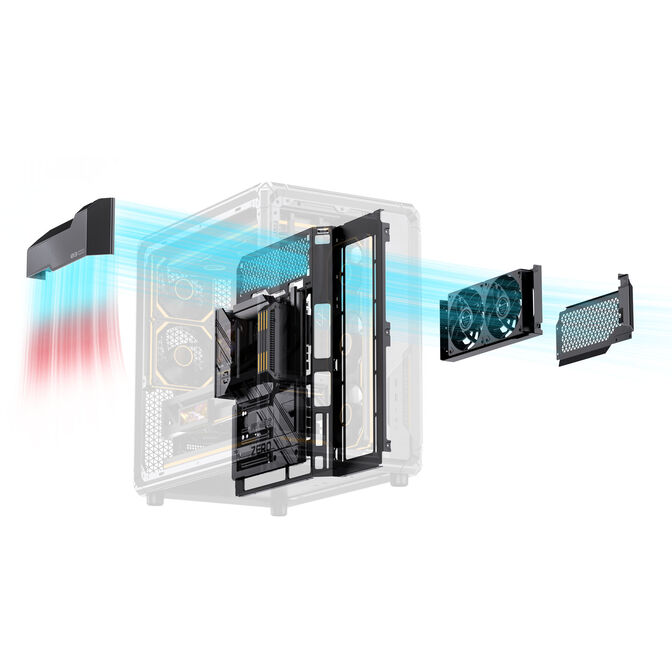 Caixa ATX Jonsbo X400 Vidro Temperado Curvo Cinzento image number 14