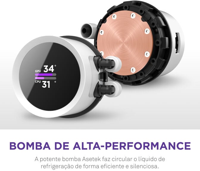 Water Cooler CPU NZXT Kraken 240 RGB Branco image number 6