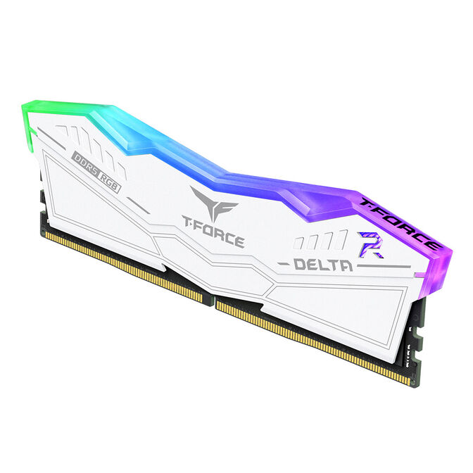 Team Group Kit 32GB (2 x 16GB) DDR5 6000MHz Delta RGB Branco CL30 image number 1