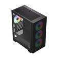 Caixa Micro-ATX Aerocool B310A Flow ARGB Vidro Temperado Preto image number null