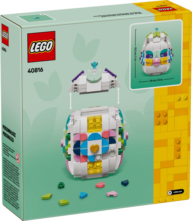 LEGO Iconic: Ovo da P&aacute;scoa Decorativo, 386 Pe&ccedil;as (40816) image number 1