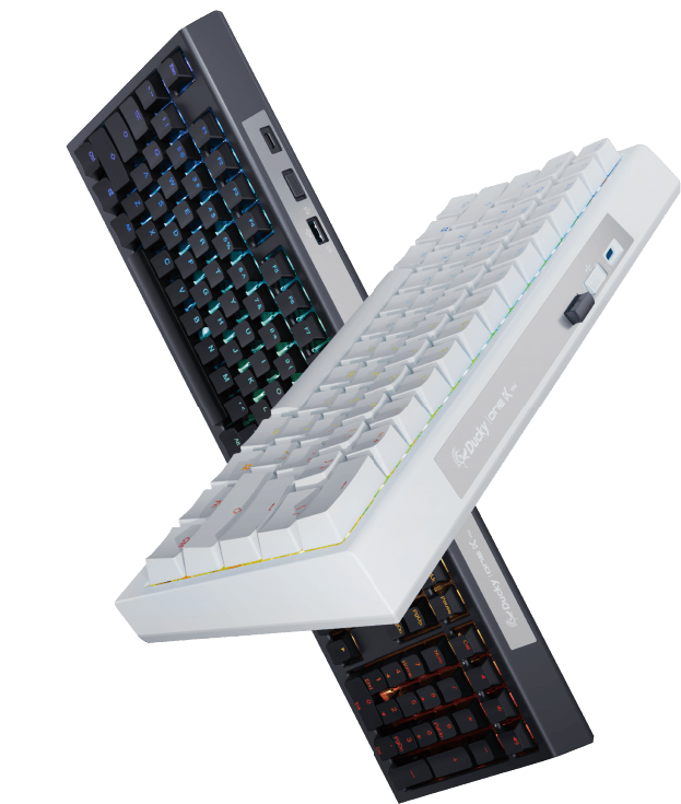 Teclados Ducky Keyboards em Preto e Branco